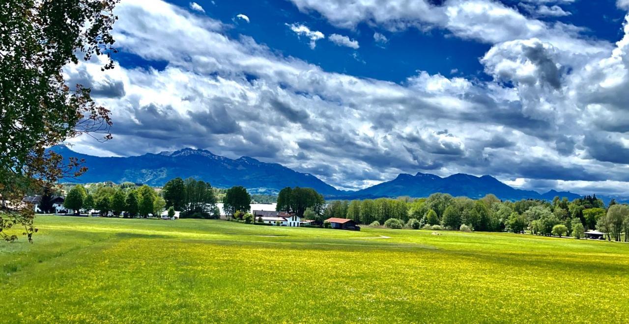 Ferienwohnung Chiemseealpenblick Breitbrunn am Chiemsee Dış mekan fotoğraf